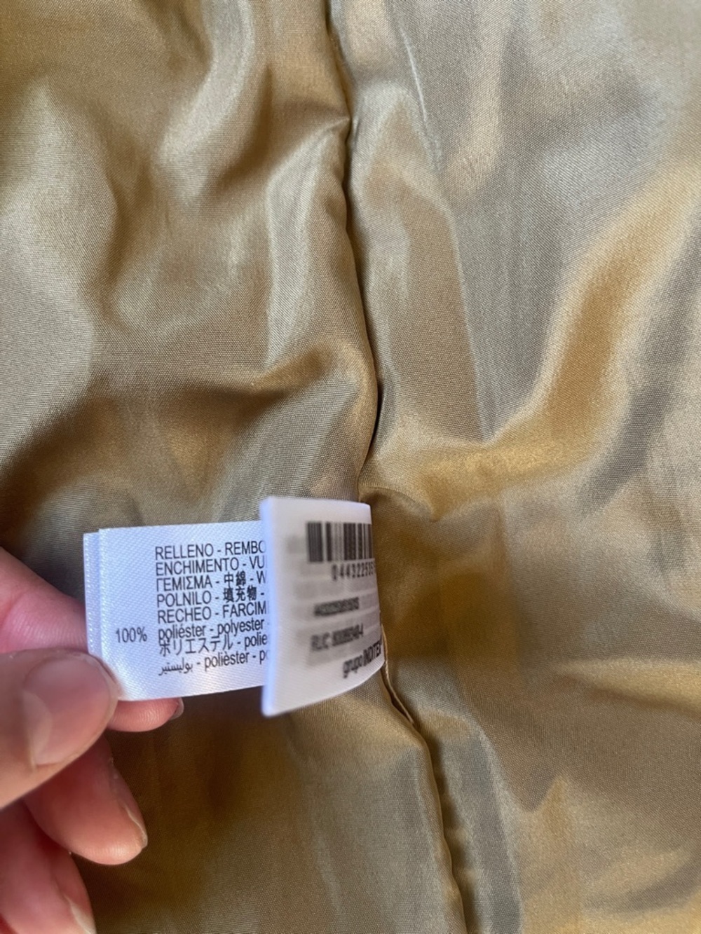Zara Tan Bomber zip up Jacket Dress puffer tan casual size xs mini dress - Picture 4 of 7